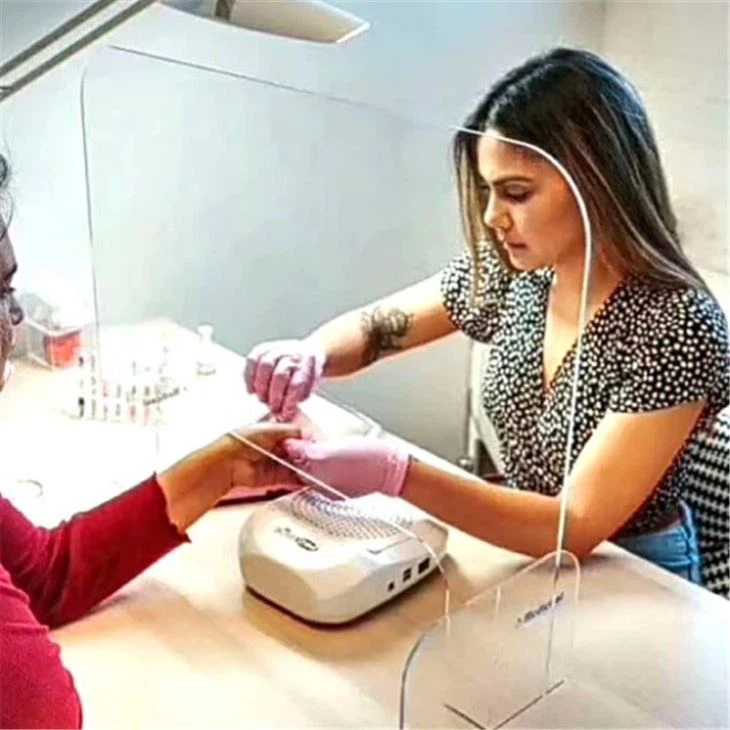 Polycarbonate Isolation Board PC Separated Material For The Front Desk To Prevent The Saliva&apatter